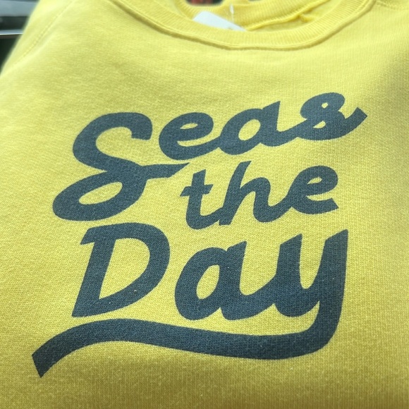 With Love from Emily + Meritt ~ Yellow Seas the Day Sweatshirt ~ Large - Picture 3 of 17